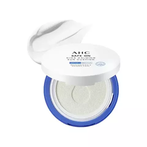 AHC Safe On Cica Calming Sun Cushion 25g*2EA (Almofada Protetor Solar)