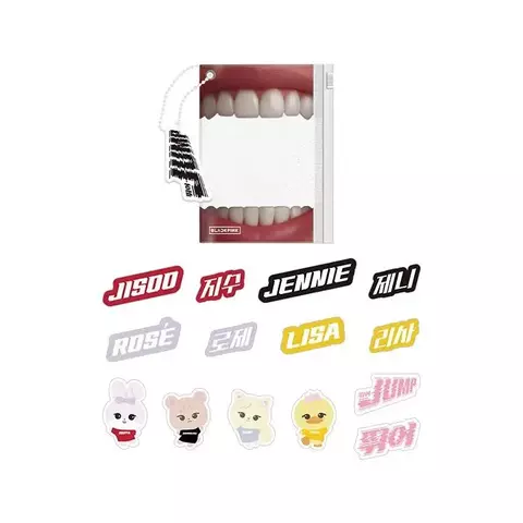 BLACKPINK JUMP Goods - PVC POUCH + STICKER SET [Pré -Venda]