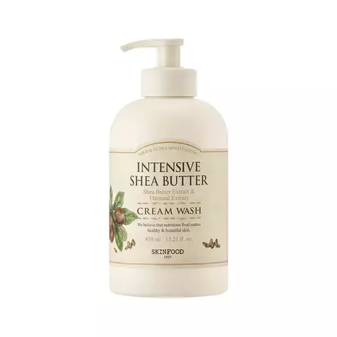 SKINFOOD Intensive Shea Butter Cream Wash 450ml (Sabonete Líquido)