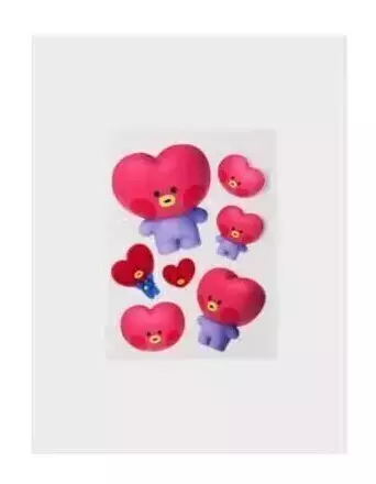 BTS Line Friends Collaboration Goods - Big & Tiny Removable Sticker - buy online