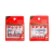 DAISO T.I.T.A Press Pedi Tip 14pcs #Red Flower (Slim/Wide) (Unhas Postiças)