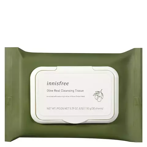 Innisfree Olive Real Cleansing Tissue 30ea (Lenço de Limpeza)