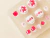 DAISO T.I.T.A Press Pedi Tip 14pcs #Red Flower (Slim/Wide) (Unhas Postiças) na internet
