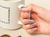 DAISO too cool for school Real Wear Nail Tip 24 tips Coffin Type #Romantic Silver (Unhas Postiças) - comprar online
