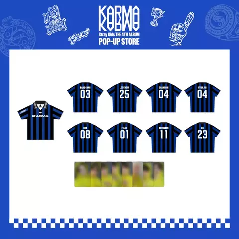Stray Kids POP-UP STORE [KARMA] MD - UNIFORM T-SHIRT [Pré -Venda]