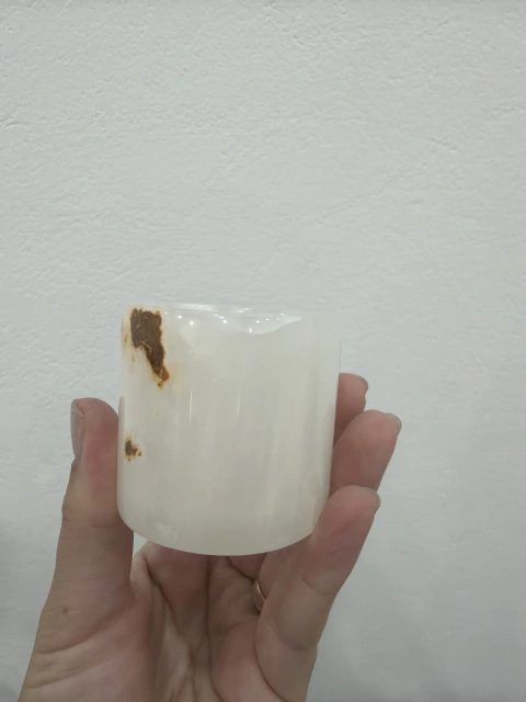 Ponteira Ônix Paquistanês natural TAM 5cm para mantas