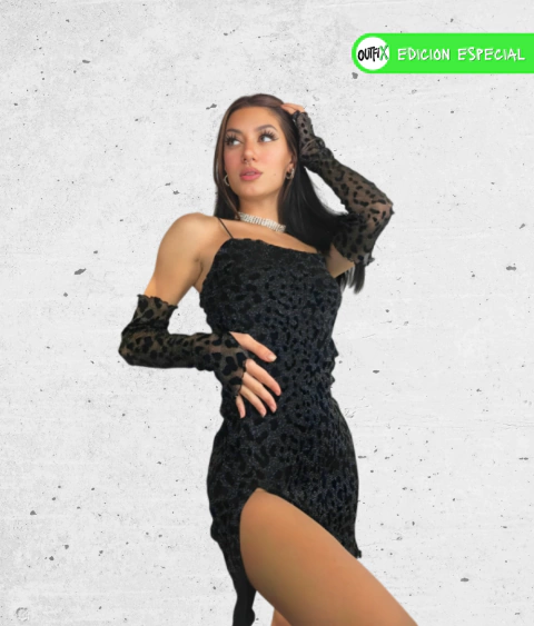 Vestido Tull Diseño | Leopard