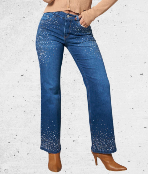 Pantalon Jean Recto Strass | Noa - comprar online