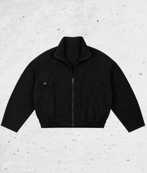 Campera Jean Zip Boxy | Leva
