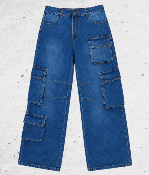 Pantalon Jean Baggy Cargo | Sofia