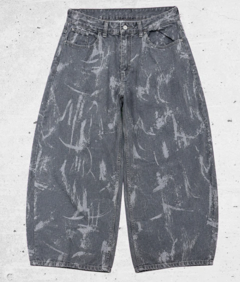 Pantalon Jean Baggy Print | Matis