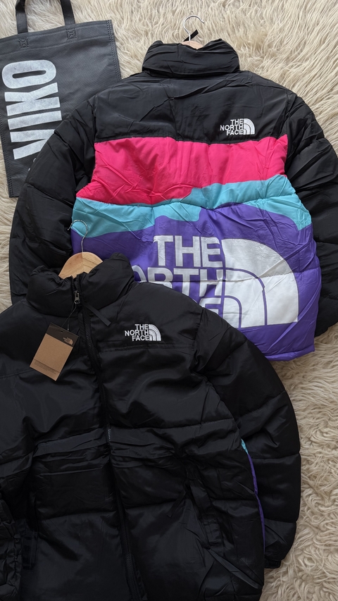 Campera TNF frente negro/espalda de color - comprar online