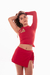 Blusa Geo Sleeve Vermelha - loja online