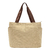 Imagem do Bolsa Sacola Ecobag Algodão Cru Leve Vários Bolsos Ombro Casual Escola Trabalho Sair