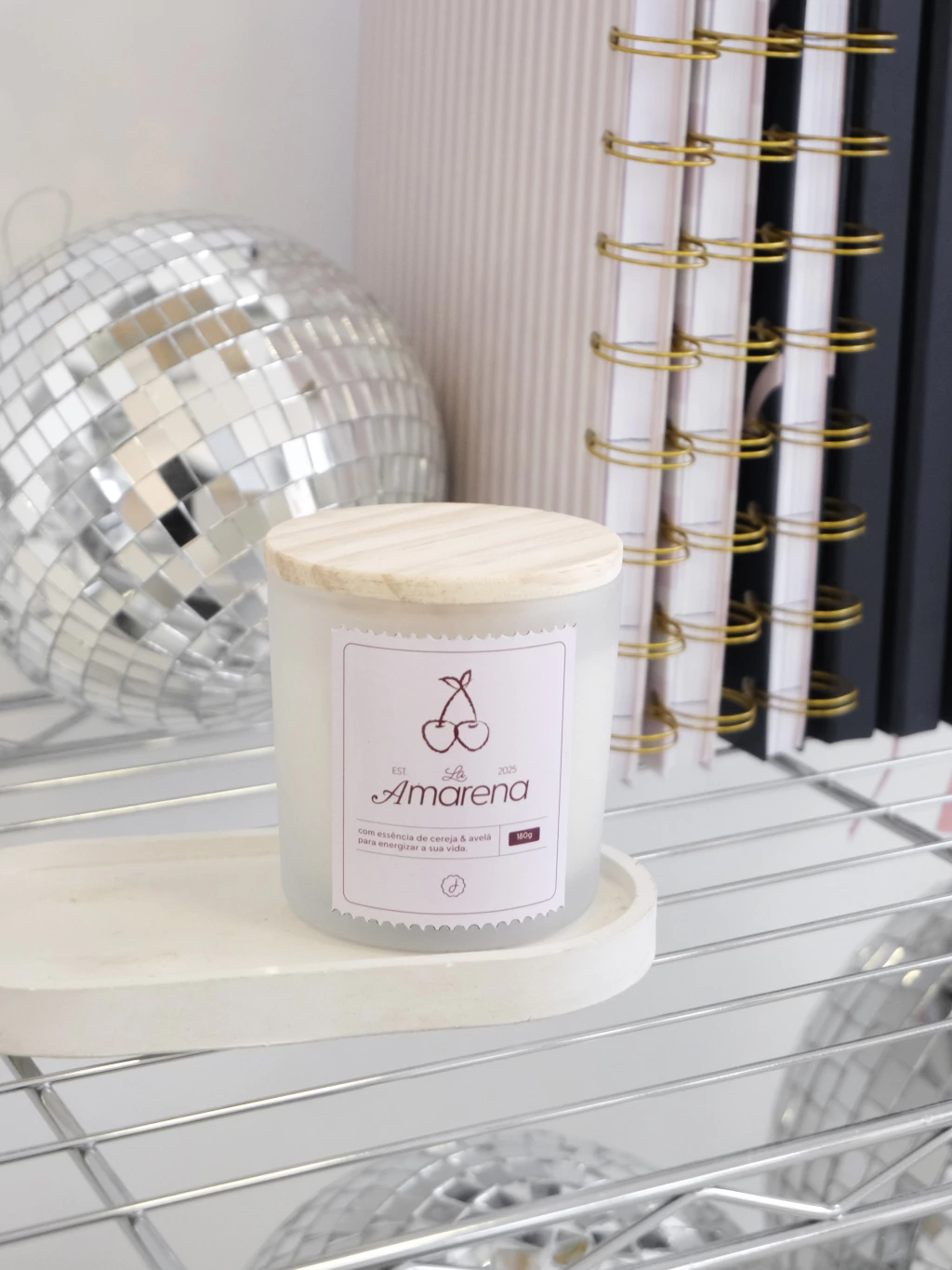 Vela Aromática La Amarena - OFF WHITE