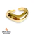Anel com Ondulação Ajustável Banhado em Ouro 18k - comprar online