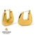 Brinco Argola Retangular Banhado em Ouro 18k - comprar online