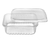 8306 / 8304 - Pote Retangular com Tampa 250ml - Prafesta (pct 350un)