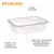 8314 / 8313 - Pote Retangular com Tampa 500ml - Prafesta (pct 280un) na internet