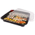 8025 - EMBALAGEM SUSHI V PLUS C/ 50 CJS - 34 x 34 x 7,1 - PRATICPACK