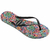 Sandalha / Chinelo Havaianas Slim Floral Romantic Bege Palha Feminino Estampa Florada - Pena Verde