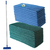 Suporte Lt Limpa Tudo Com Velcro Articulado 10 Fibras Azul Ultra Macia + 10 Fibras Verde Multiuso + Cabo Alumínio 1.4 M
