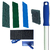 Kit Suporte Lt Limpa Tudo Com Velcro + Fibra Leve Zero Riscos + Verde Multiuso + Pesada + Ultra Pesada + Cabo 140cm - Pena Verde
