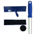 Kit SUPORTE LT BIG 39cm Com VELCRO Limpa Tudo Articulado Giro 360° Graus + CABO de Alumínio 1.40 Metros Com Manopla