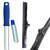 Kit RODO Borracha Duplo EVA 60cm Reforçado COM CABO De Alumínio 1.4m / 1,4 Metros Estriado COM ROSCA Para Limpeza