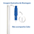 Kit 3 Unidades Anel Trava Da Pinça Para Cabo Extensor Bralimpia Peça de Reposição Encaixe Suporte Para Ponteira - Pena Verde