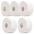 Papel Higiênico Impacta Plus Luxo 10 cm x 300 m - Kit 5 Unidades / 1.5 Km Quilômetro de Papel Branco Refil para Dispense