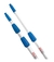 Kit Cabo 9 Metros 3 Estágios Telescópica Extensão + Rodo 35 cm Combinado 2 em 1 Para Limpeza de Vidros Para Prédios - Pena Verde