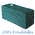Kit 200 Unidades Fibra de Limpeza Geral Verde British Para Residência / Restaurantes Cozinhas Industriais / Frigoríficos