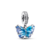 Charm colgante mariposa azul