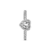 Anillo corazón blanco brillante - comprar en línea