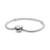 Brazalete corazón plata