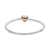 Brazalete corazón oro rosa brillante - comprar en línea