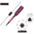 Kit 3 Escovas Profissional RosaCerdas de Javali + 6 Clip De Carbono