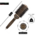 Kit 3 Escovas Cerdas De Javali Vazada Nanotech Profissional Marrom + Raquete na internet