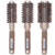 Kit 3 Escovas Cerdas De Javali Vazada Nanotech Profissional Dourada + Raquete - loja online