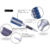 Imagem do Kit 3 Escovas Profissional Azul Cerdas de Javali + 6 Clip De Carbono