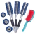 Kit 3 Escovas Profissional Cerdas de Javali Azul + Raquete - comprar online
