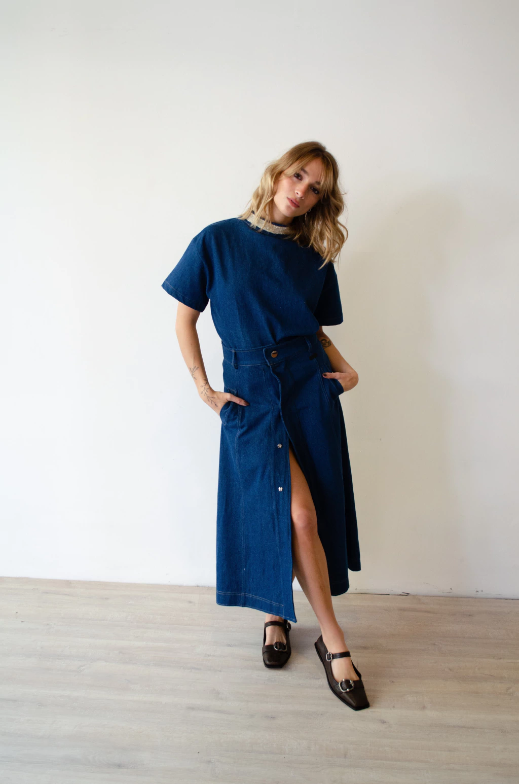 FALDA DENIM SOFIA (E213)