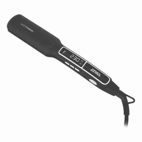 Planchita De Pelo Atma PL8862NP negra 220V Cerámica, Titanio Iónico 0 °C - 230 °C Negro