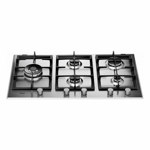Anafe a Gas Empotrable Whirlpool Gma9522ix Inox 5 hornallas
