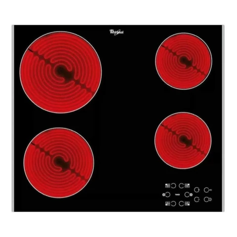 Anafe Eléctrico Whirlpool AKT8090L Vitrocerámico Empotrable 4 Hornallas 6,2 kW
