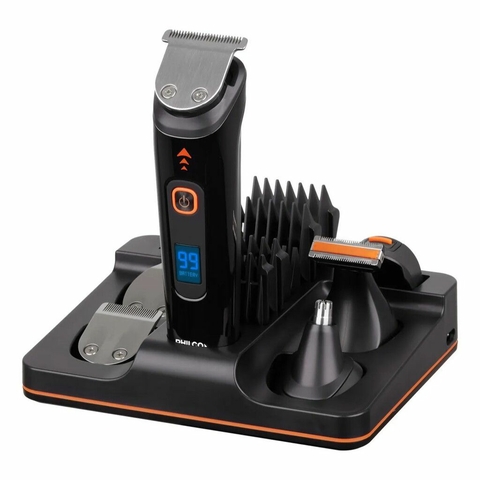 Cortadora de pelo Y Afeitadora Philco Grooming CB8975PP Kit 5 En 1 Inalámbrica