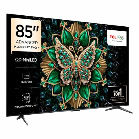 Smart TV 85'' TCL Mini Led 4K UHD 120Hz 85C6K Android TV WiFi Bluetooth HDMI