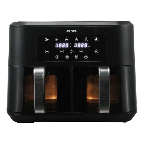 Freidora de Aire Digital Doble Canasto Atma FRD248AP 8.5Lts 2200W Negro