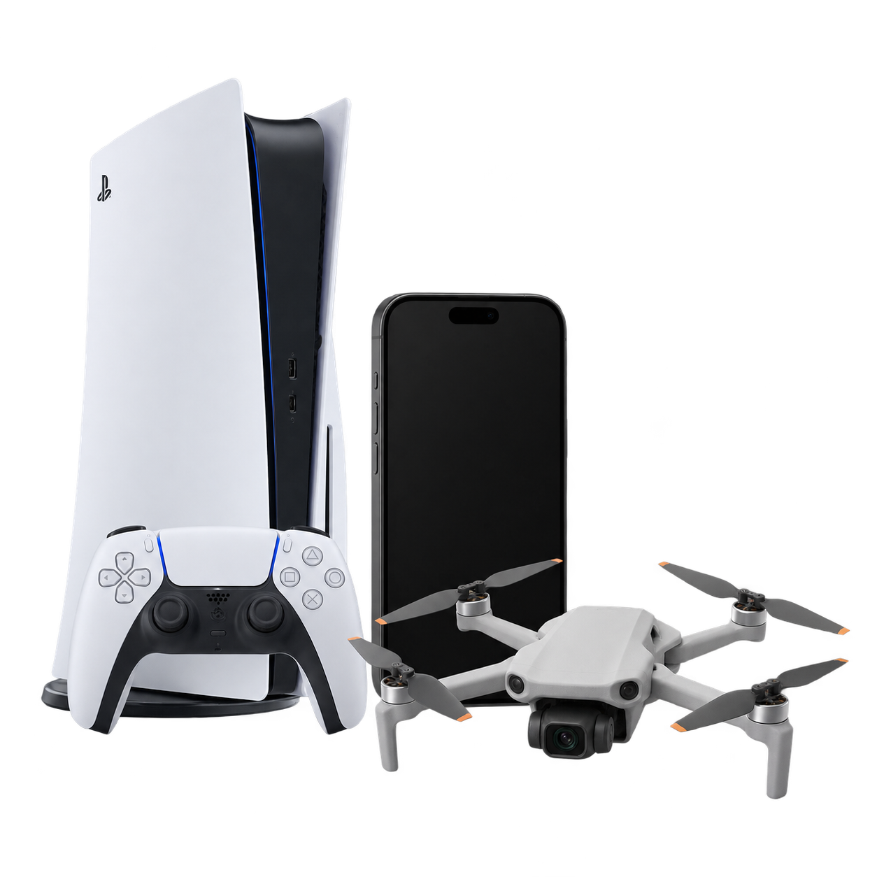 PlayStation, celular y dron
